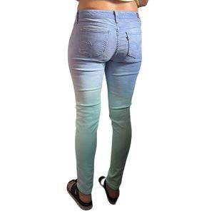 Levi gradient fade light blue Jean jeggings